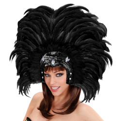 Čelenka z peří Rio černá